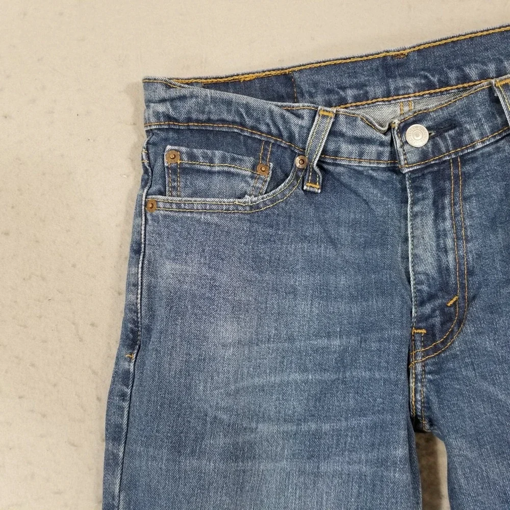 Levi's 511 jeans men's 30 x 32 skinny straight blue stretch denim pants retro